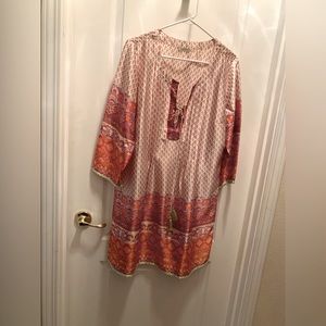 Vibrant soft surroundings tunic dress  ,woman’s M.